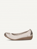 Caprice Ballerina - Vanillefarbener Kammleder