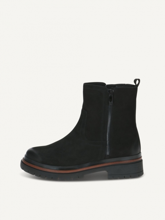 Caprice Stiefelette - Schwarzes Nubukleder
