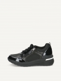 Caprice Sneaker - Schwarzer Kammleder