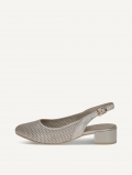Caprice Slingpumps - Taupe-Metallic