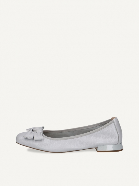 Caprice Ballerina - Hellblaues Hirschleder