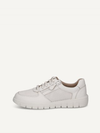 Caprice Sneaker - Weißes Nappa-Lederleder