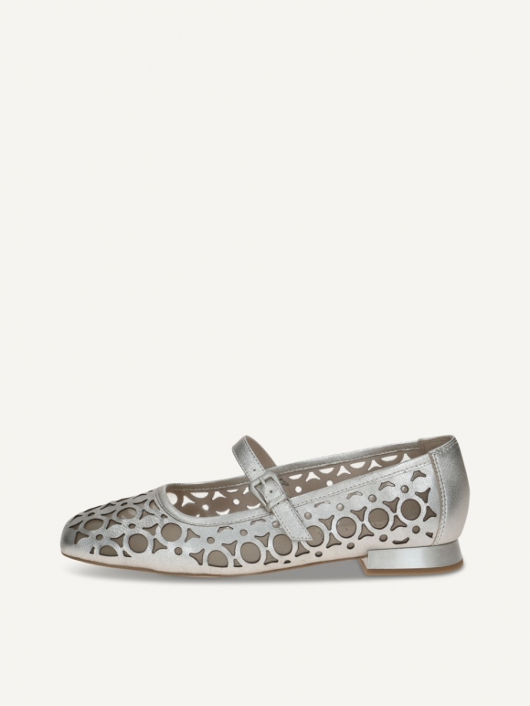 Caprice Ballerina - Platin-Metallic