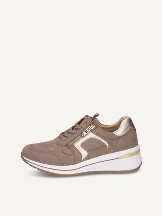 Caprice Sneaker - Schlammfarbenes Kammleder