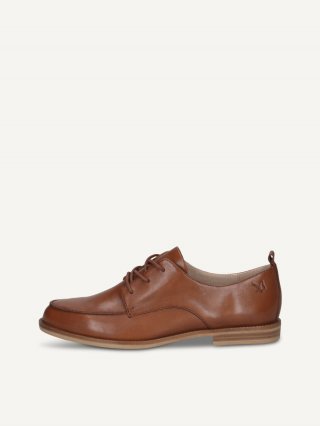Caprice Halbschuh - Cognacfarbenes Nappaleder