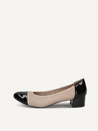 Caprice Pumps - Beige/Schwarz