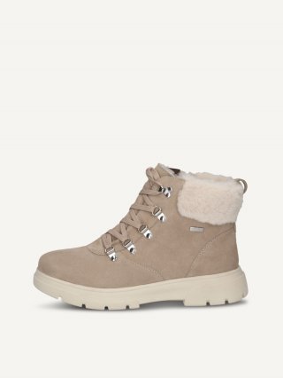 Caprice Stiefelette - Sandfarbenes Wildleder