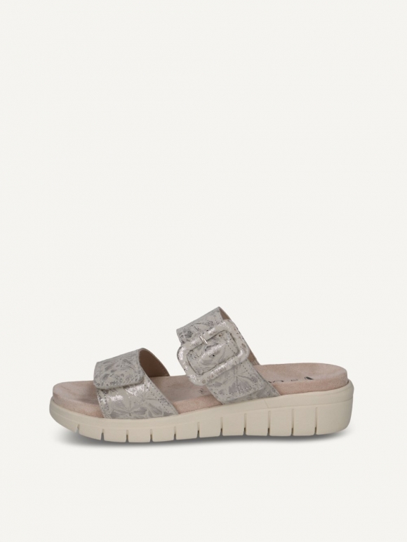 Caprice Pantolette - Offwhite/Silber