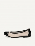 Caprice Ballerina - Creme / Schwarz