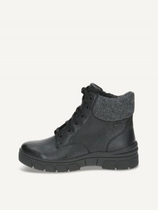 Caprice Stiefelette - Schwarzes Nappaleder