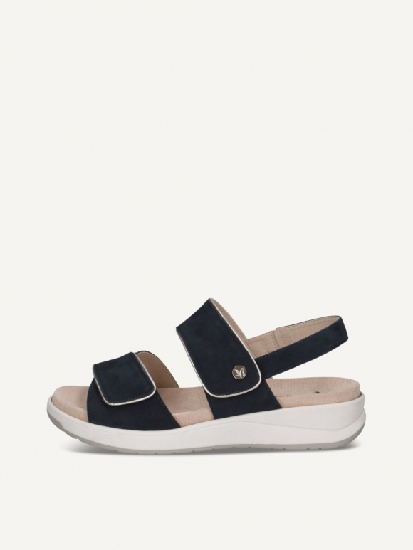 Caprice Sandalette - Ozeanfarbenes Wildleder