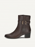 Caprice Stiefelette - Dunkelbraunes Nappaleder