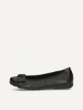 Caprice Ballerina - Schwarzes Hirschleder
