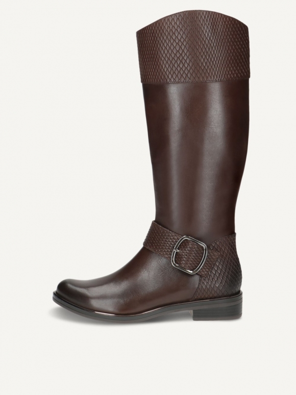 Caprice Stiefel - Dunkelbraunes Kammleder