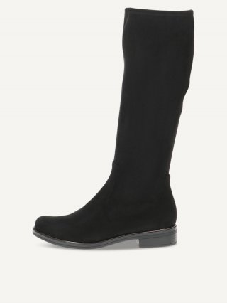 Caprice Stiefel - Schwarzer Stretch
