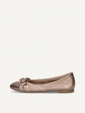 Caprice Ballerina - Taupe-Metallic