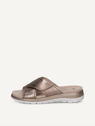 Caprice Slipper - Taupe-Metallic