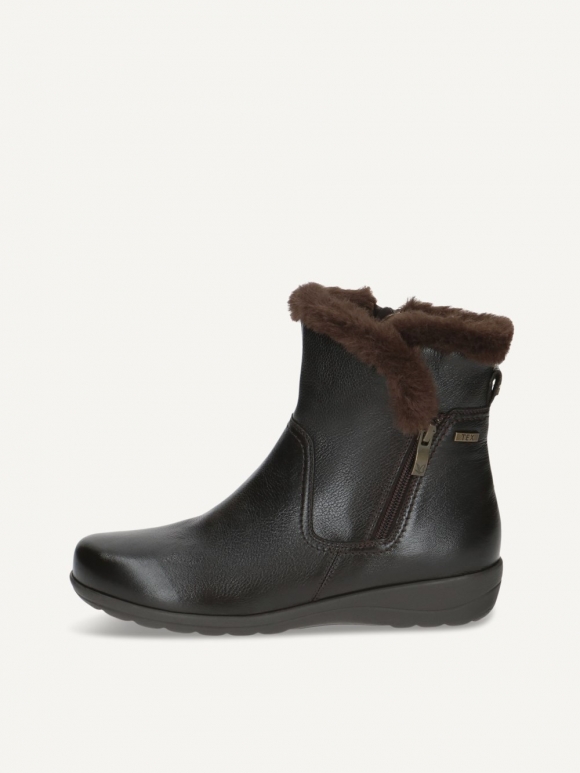 Caprice Stiefelette - Dunkelbraunes Nappa