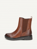 Caprice Stiefelette - Cognacfarbener Kammleder