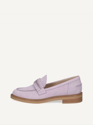 Caprice Slipper - Lavendelfarbenes Nubukleder