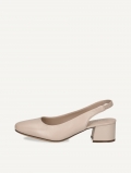 Caprice Slingpumps - Beige Perlmuttleder