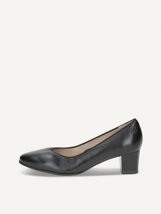 Caprice Pumps - Schwarzes Nappaleder