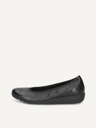 Caprice Ballerina - Schwarzes Hirschleder