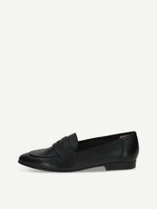 Caprice Slipper - Schwarzes Nappaleder