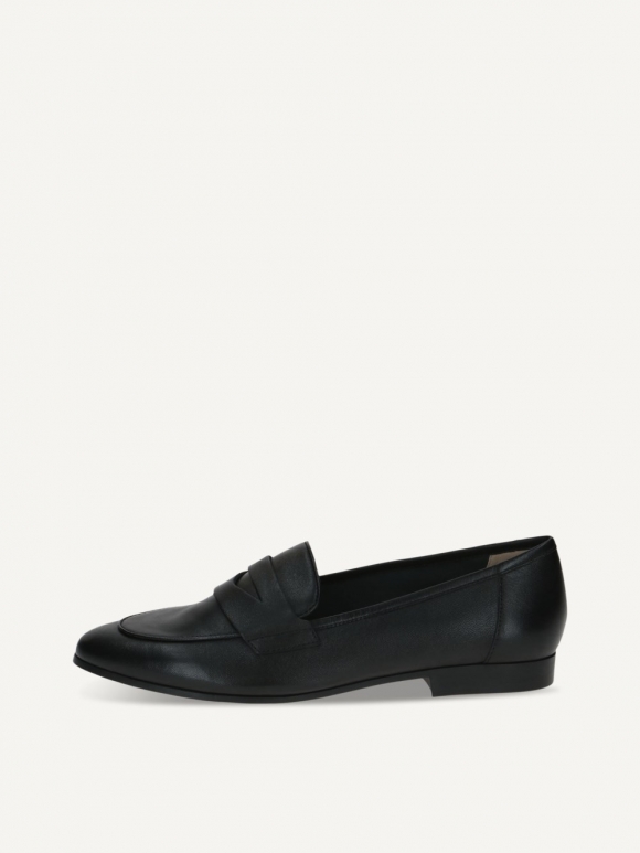 Caprice Slipper - Schwarzes Nappaleder