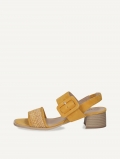 Caprice Sandalette - Gelbes Kammleder
