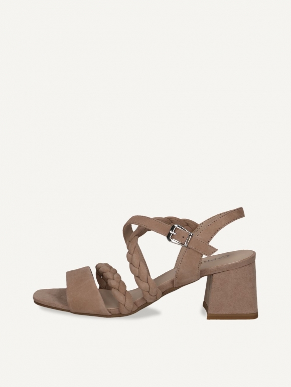 Caprice Sandalette - Rankenfarbenes Wildleder