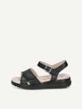 Caprice Sandale - Schwarzes Nappa