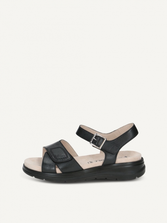 Caprice Sandale - Schwarzes Nappa