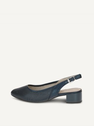 Caprice Slingpumps - Marineblau-Perlato