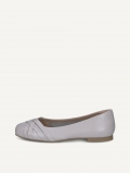 Caprice Ballerina - Hellblaues Perlmutt-Rehleder