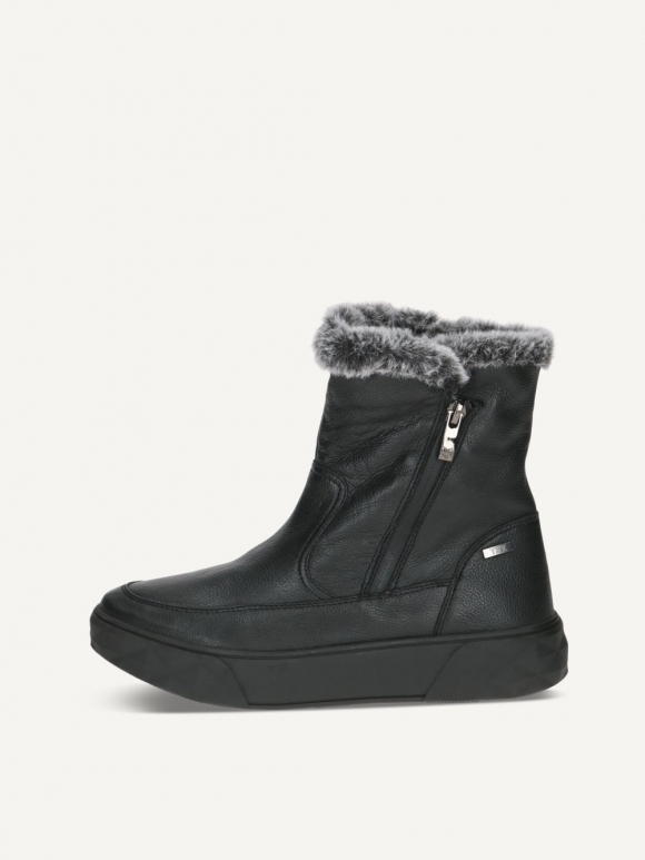 Caprice Stiefelette - Schwarzes Nappaleder
