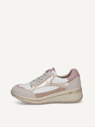 Caprice Sneaker - Weiß / Hellgold