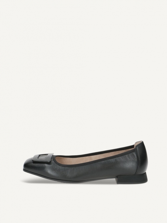 Caprice Ballerina - Schwarzes Nappaleder