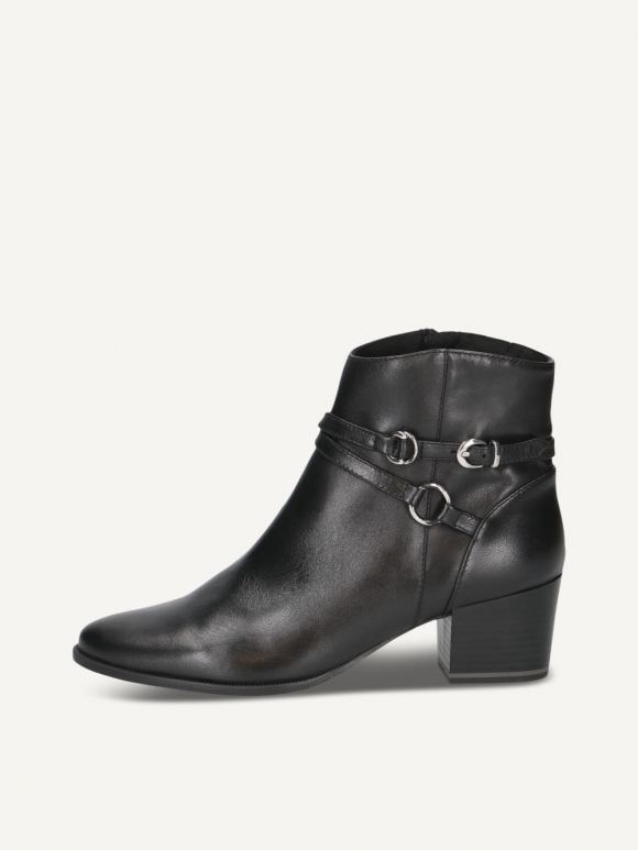 Caprice Stiefelette - Schwarzes Nappaleder