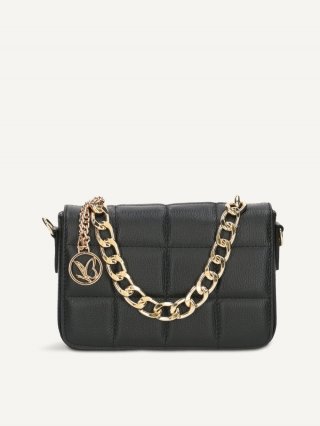 Caprice Handtasche - Schwarzes Nappaleder
