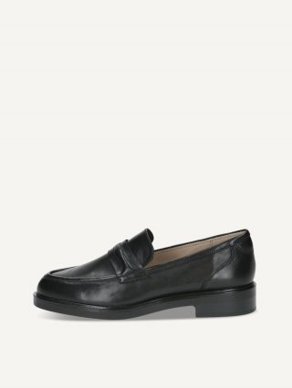 Caprice Slipper - Schwarzes Nappaleder