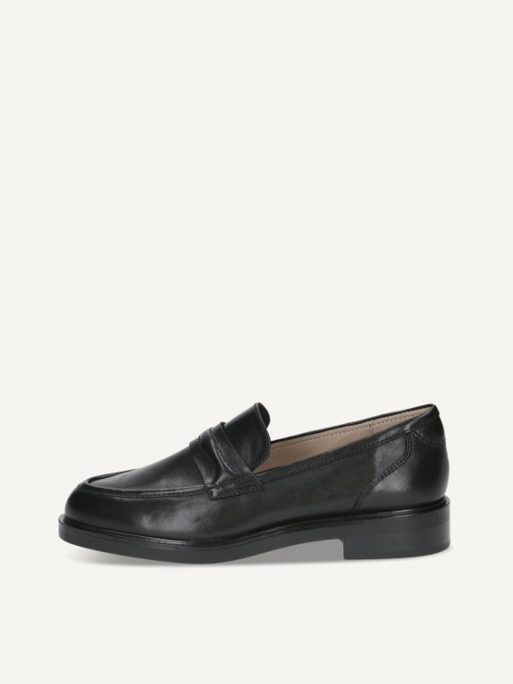 Caprice Slipper - Schwarzes Nappaleder