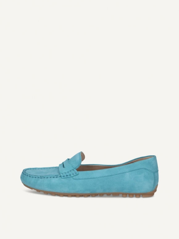 Caprice Moccassin - Blaues Wildleder
