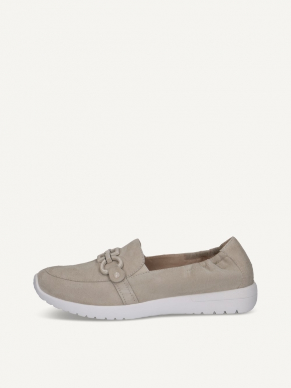Caprice Slipper - Hellgraues Wildleder