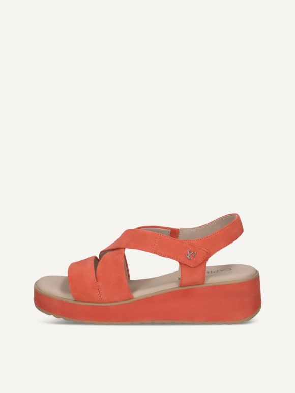 Caprice Sandale - Oranges Wildleder