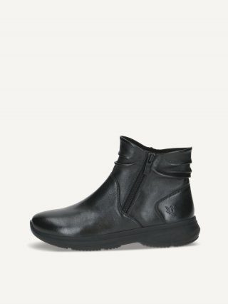 Caprice Stiefelette - Schwarzes Nappaleder