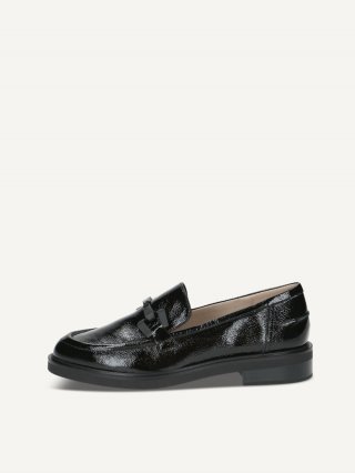 Caprice Slipper - Schwarzes Nappaleder