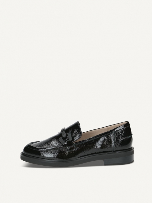 Caprice Slipper - Schwarzes Nappaleder