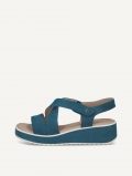 Caprice Sandale - Blaues Nubukleder