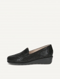 Caprice Slipper - Schwarzes Reptil